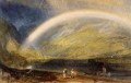 Rainbow Une vue sur le Rhin depuis Dunkholder Vineyard of Osterspey romantique Turner
